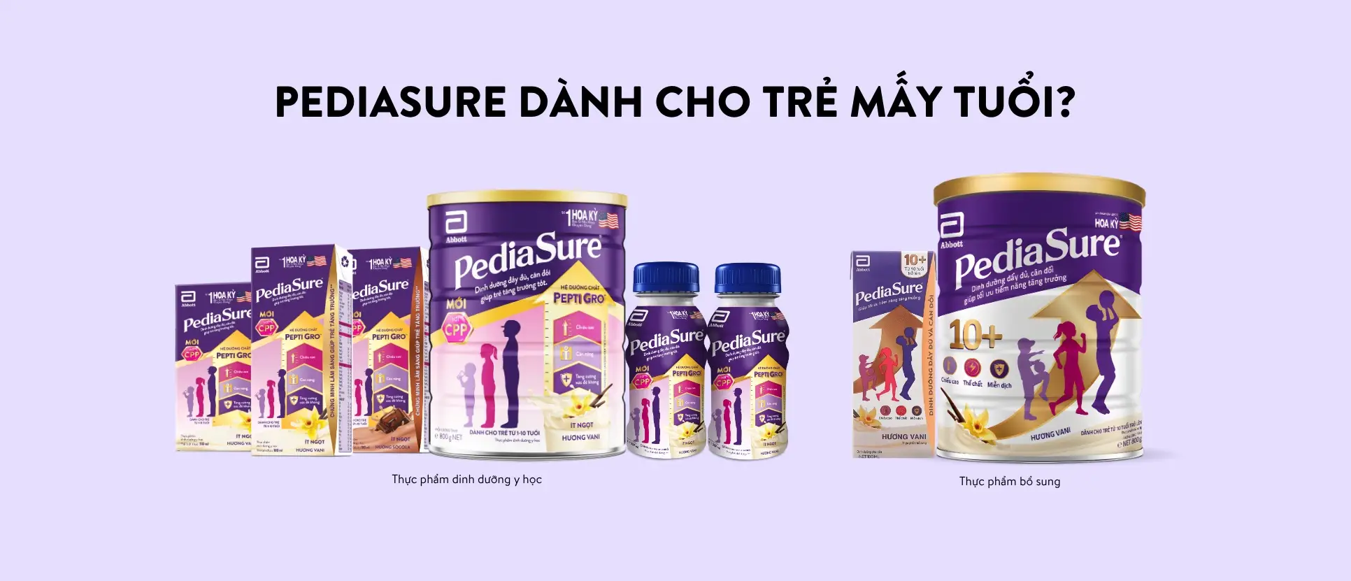 Sữa PediaSure dùng cho trẻ mấy tuổi
